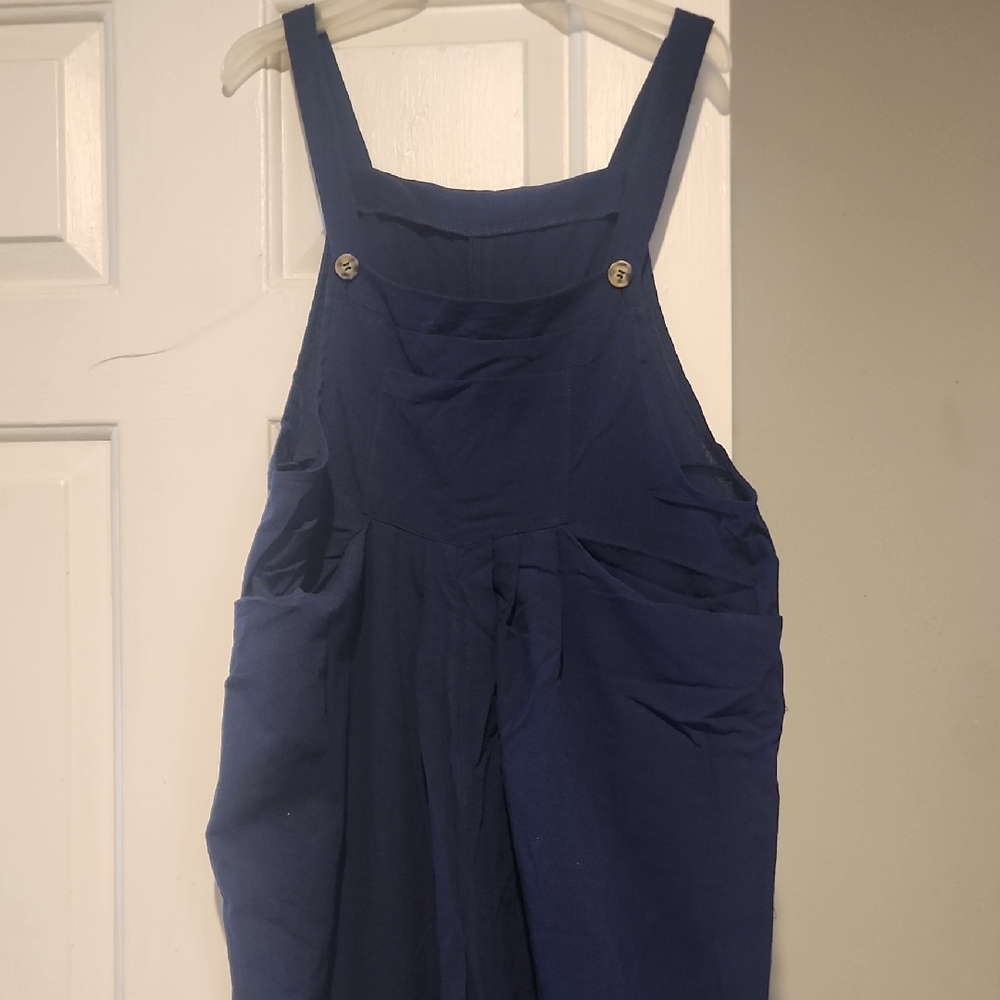 Blue Overalls with Pockets